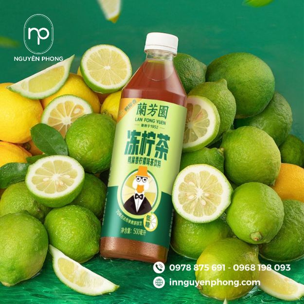 mẫu tem trà chanh đẹp